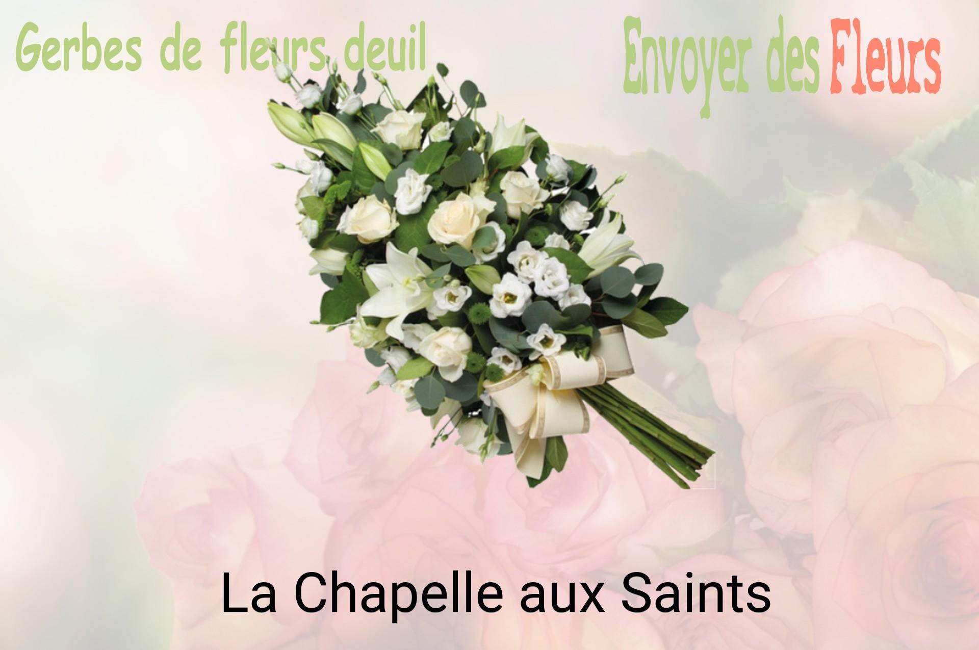 Gerbe de fleurs de deuil livrée à La Chapelle-aux-Saints
